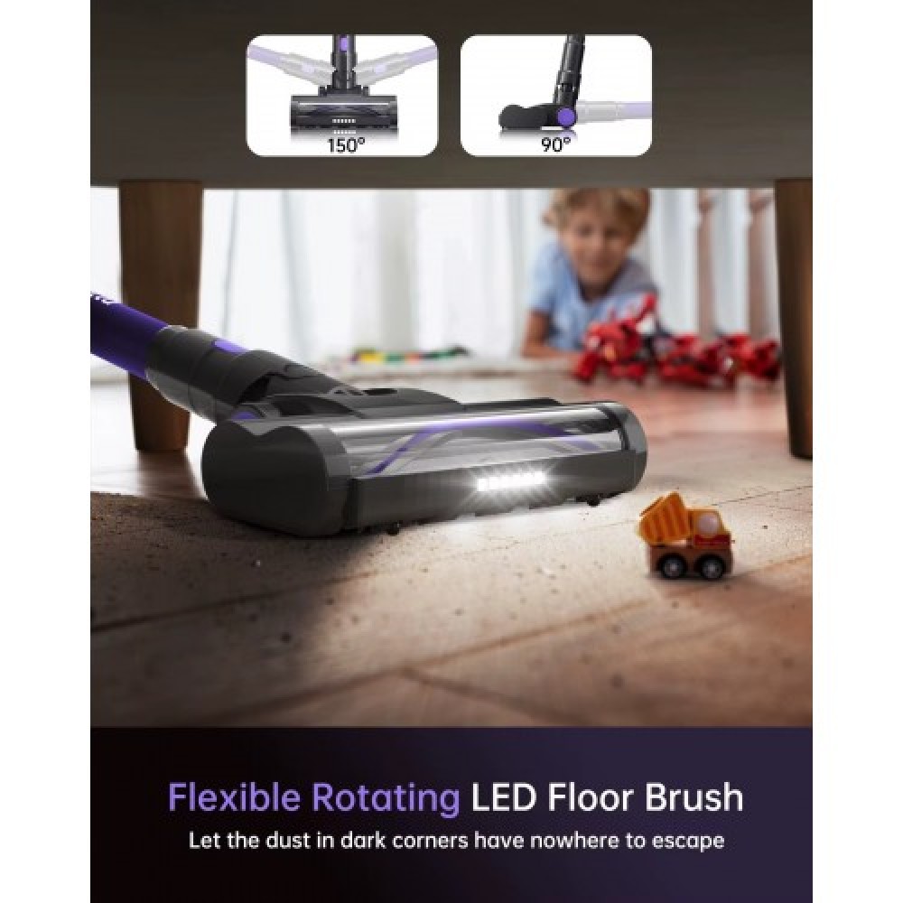 Ασύρματη Σκούπα Υψηλής Απόδοσης 16.8V με Φίλτρο HEPA & 50 Λεπτά Λειτουργίας