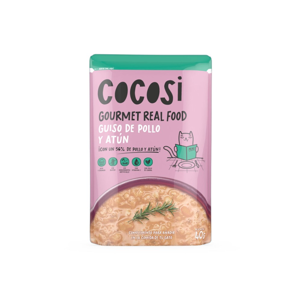 Γατοτροφή Cocosi Gourmet Real Food 40 g Τόνος 12 Μονάδες