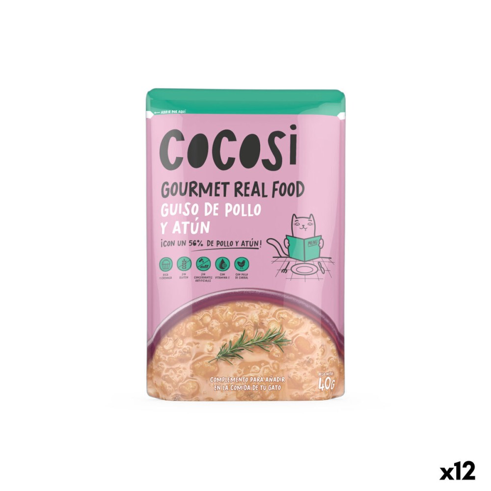 Γατοτροφή Cocosi Gourmet Real Food 40 g Τόνος 12 Μονάδες