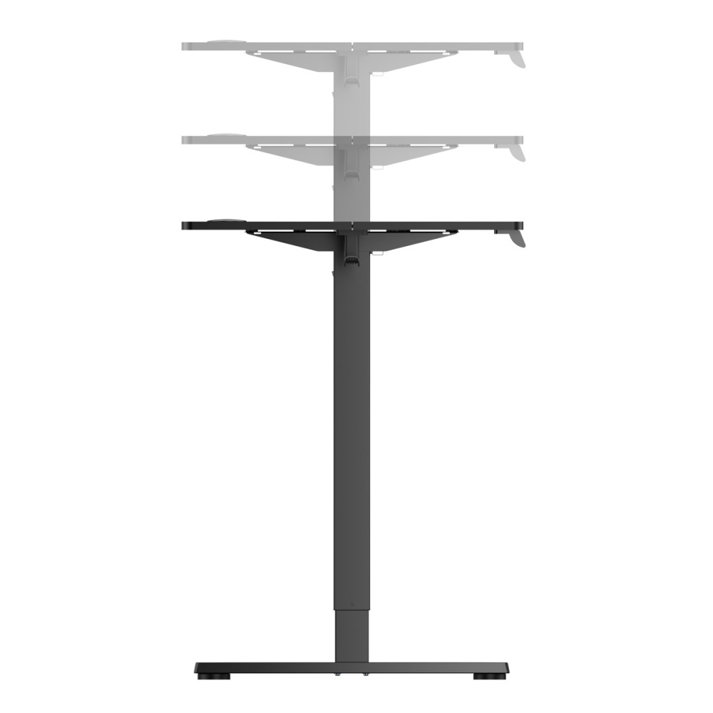 BRATECK ηλεκτρικό γραφείο S23-22R-B-BK με ρυθμιζόμενο ύψος, 1200x600x720~1180mm, μαύρο