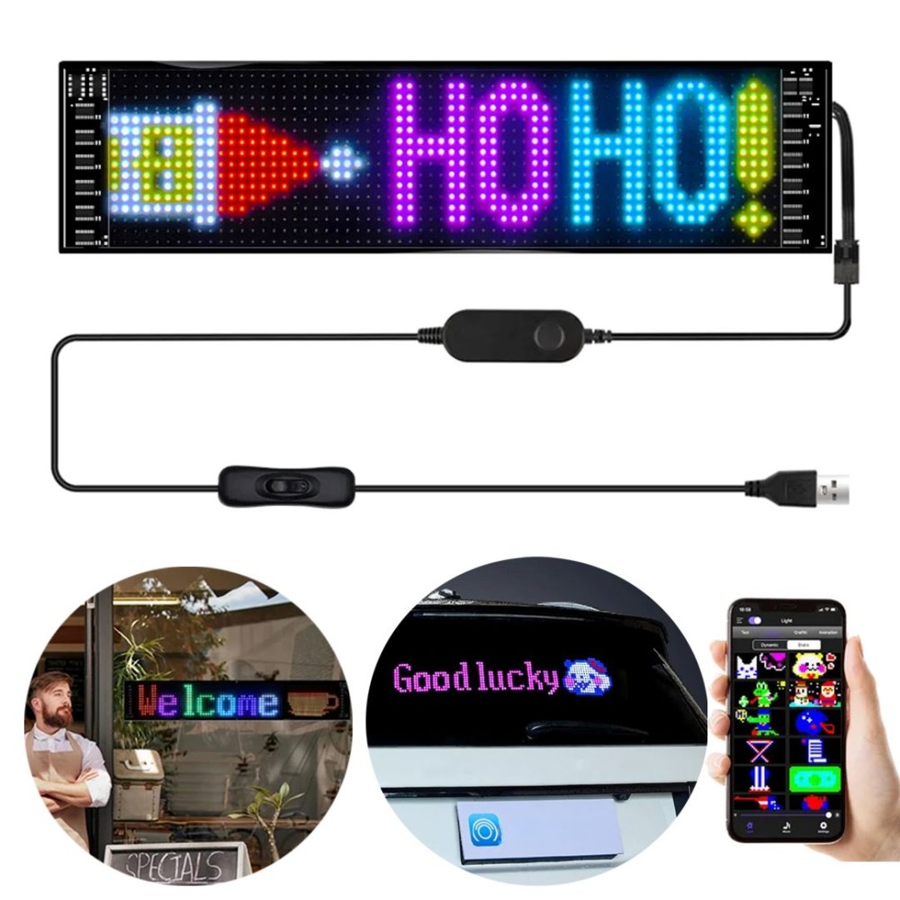 POWERMASTER PM-23822 12x68 cm Ευέλικτη Πινακίδα RGB LED