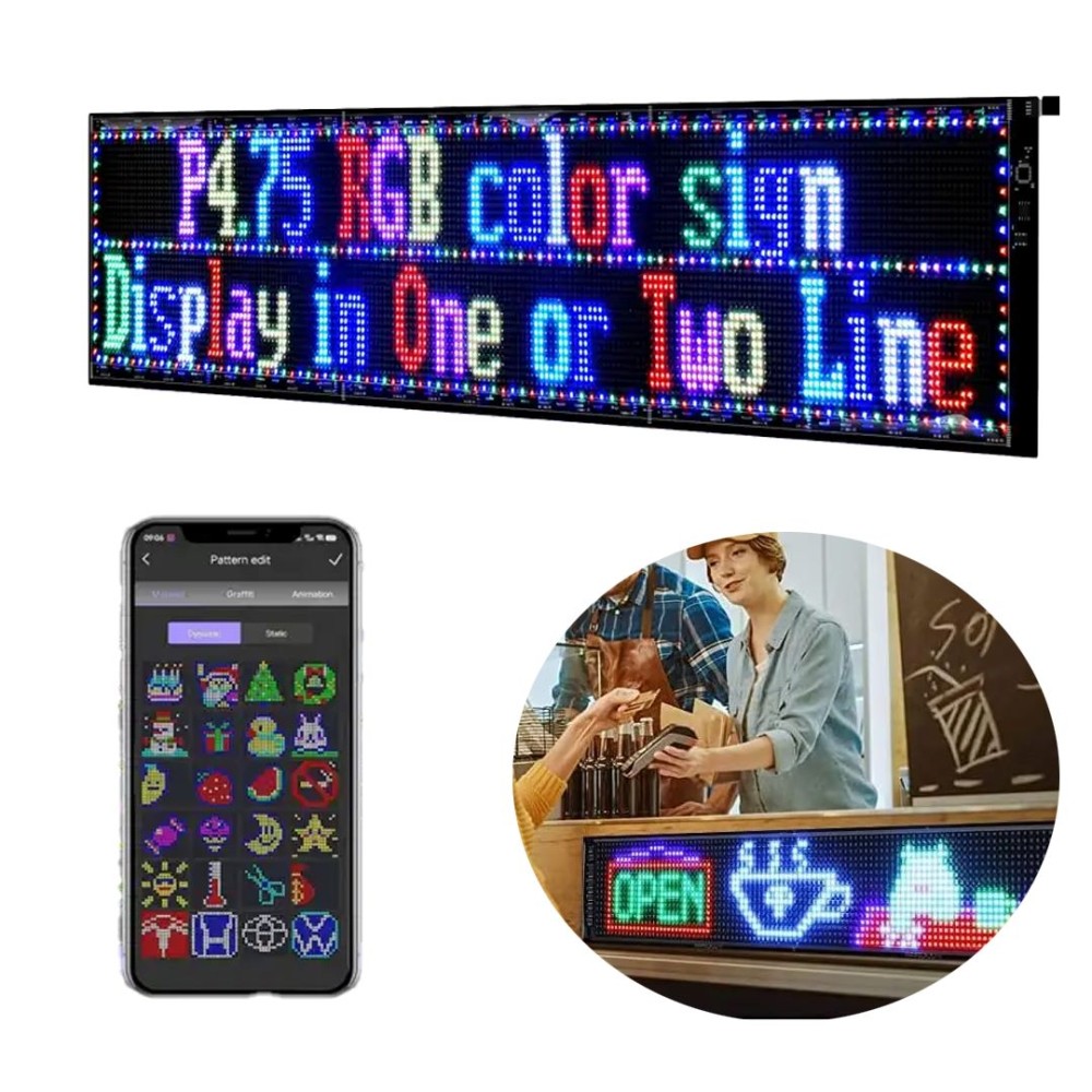 POWERMASTER PM-23829 23.2x102 cm Ευέλικτη Πινακίδα RGB LED