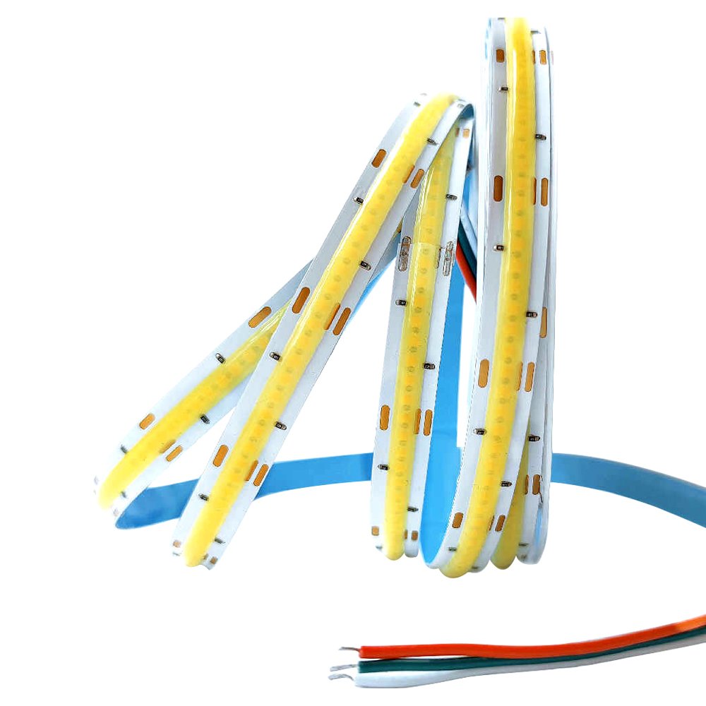 POWERMASTER COB LED 12/24V 5M LED STRIP YELLOW 200 LED