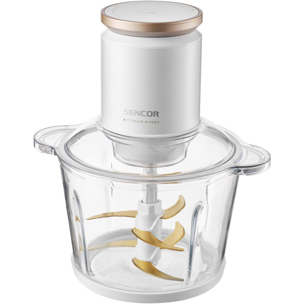 Πολυκόπτης Multi με Γυάλινο Δοχείο & 6 Λεπίδες Τιτανίου 3000ml 800W Sencor SCB 7000WH Λευκός