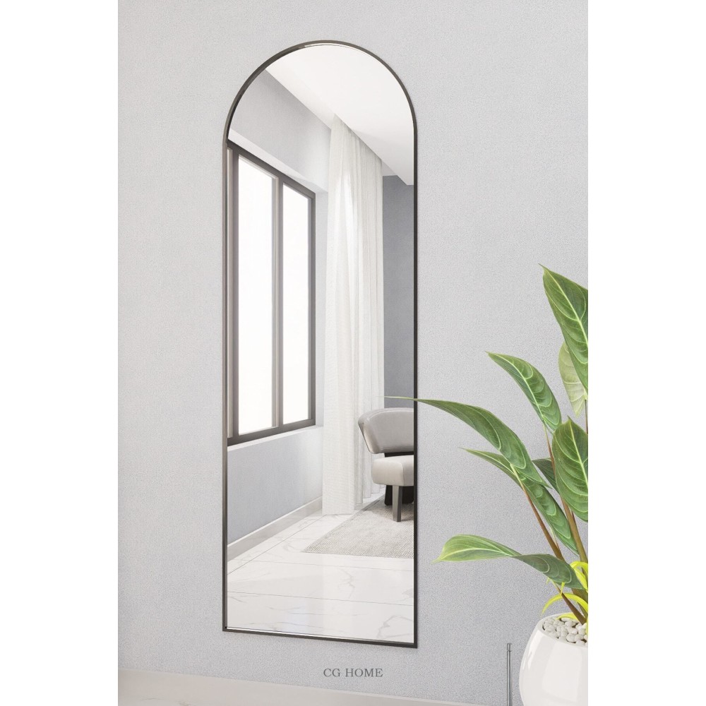 Stewehome Διακοσμητικός οβάλ καθρέφτης τοίχου MDF 180x60 cm