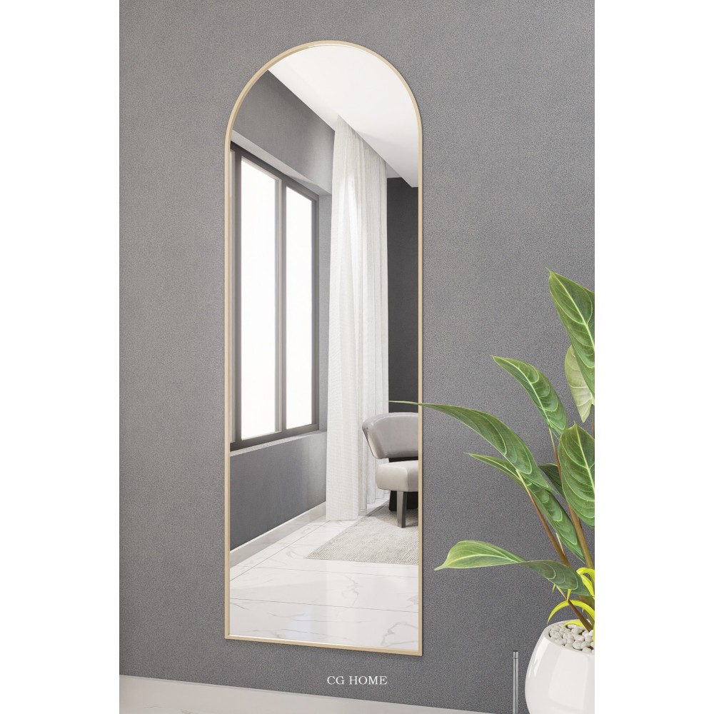Stewehome Διακοσμητικός οβάλ καθρέφτης τοίχου MDF 180x60 cm