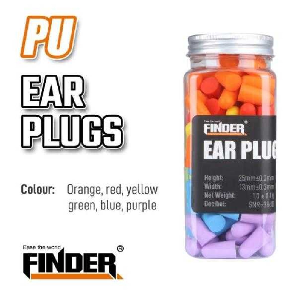 Αφρώδεις ωτοασπίδες προστασίας θορύβου εργασίας - 60pcs - 38dB - Finder - 194797