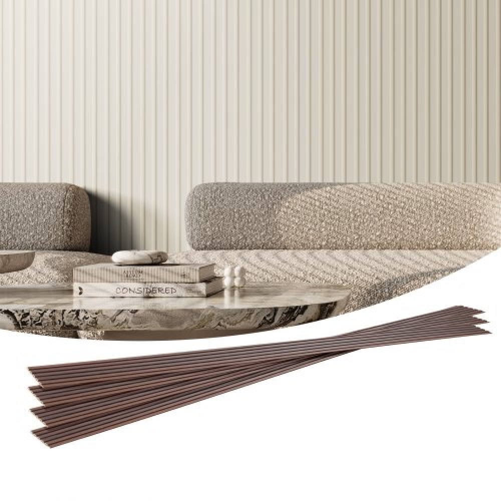 Ακουστικά πάνελ VEVOR Wood Slat, 8 ΤΕΜ 96 x 6 ιντσών, Ξύλινα πάνελ τοίχου WPC Accent για μοντέρνο εσωτερικό τοίχο, πάνελ τοίχου από ψεύτικο ξύλο για κομψή διακόσμηση και μείωση θορύβου, Λευκό ματ