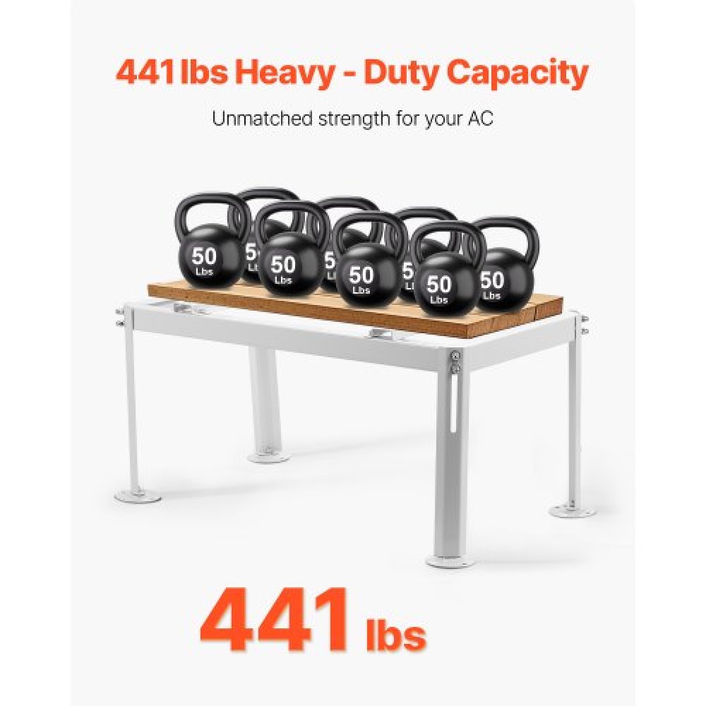 VEVOR Mini Split Ground Stand Adjustable for 9000-24000 BTU 200kg Load