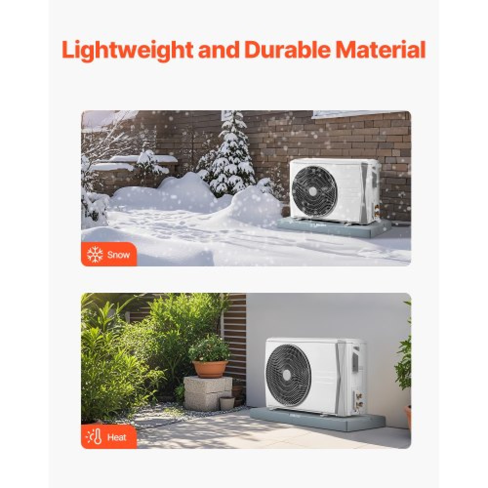 VEVOR Mini Split Pad for 9000-36000 BTU Anti Vibration Outdoor Pads