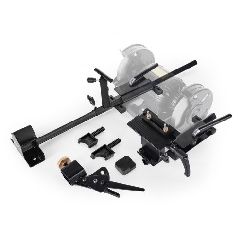 VEVOR Pro Grind Sharpening System, Multi-Grind Sharpening Jig για 152mm & 203mm Bench Grinder - με πλατφόρμα Jig, Tool Rest Bar, Setup Block, Mitre Slide, Micro Bevel Block, για εργαλεία ξυλουργικής