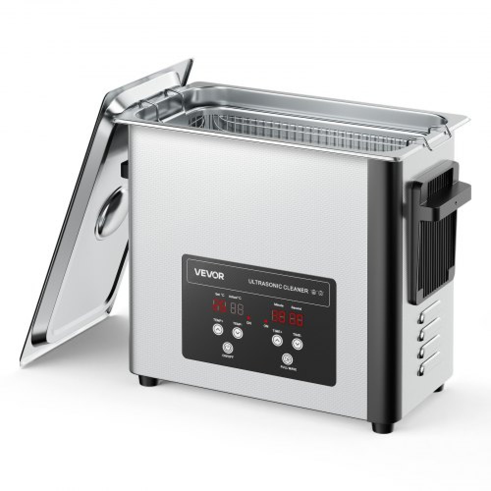 VEVOR 6L Ultrasonic Cleaner, Professional Ultrasonic Cleaner with Cleaning Basket & Digital Display, 120W inox 40kHz Machine Cleaner για ρολόγια, ξυραφάκια, κοσμήματα, νομίσματα και άλλα