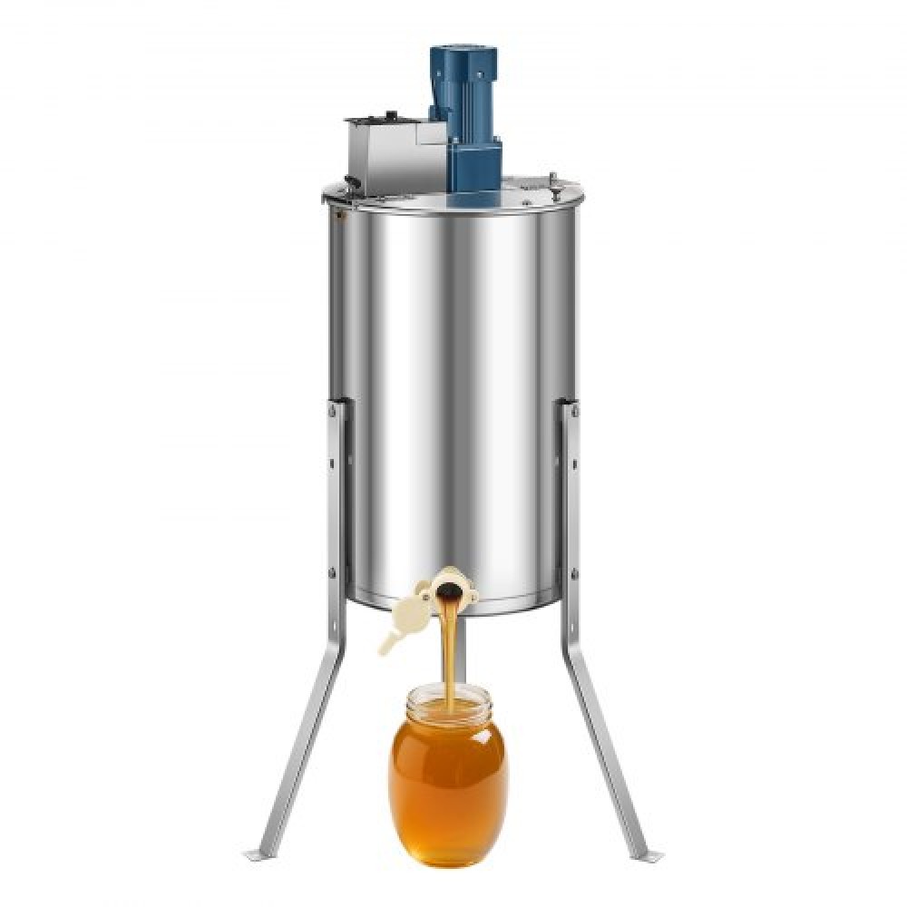 VEVOR Electric Honey Extractor 3 Frame Honey Spinner Beekeeping Stainless Steel