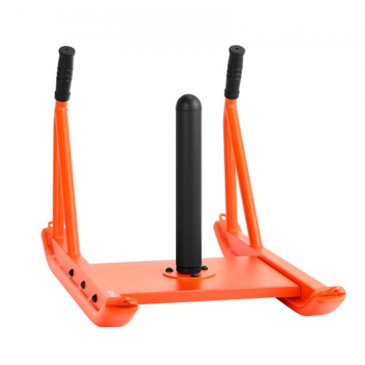 VEVOR Weight Sled, Steel Power Sled, Fitness Strength Training Sleds for Athletic Exercise Speed Improvement, Workout Fitness Equipment with Handle, Compatible with 25/51 mm Weight Plates, Orange