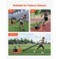VEVOR Weight Sled, Steel Power Sled, Fitness Strength Training Sleds for Athletic Exercise Speed Improvement, Workout Fitness Equipment with Handle, Compatible with 25/51 mm Weight Plates, Orange