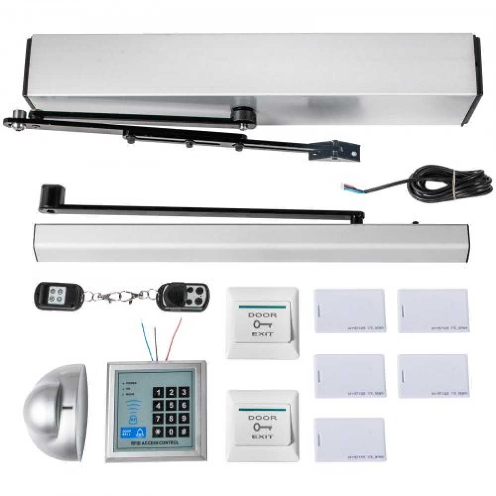 VEVOR 10 kg Ηλεκτρικό ανοιχτήρι πορτών Closer 110-240V Automatic Door Opener Handicap Door Opener Automatic Swing Door Opener 50W Swing Door Opener 120 Degres Ρυθμιζόμενο κράμα αλουμινίου