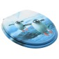 vidaXL Κάλυμμα Λεκάνης με Καπάκι Σχέδιο Πιγκουίνοι από MDF