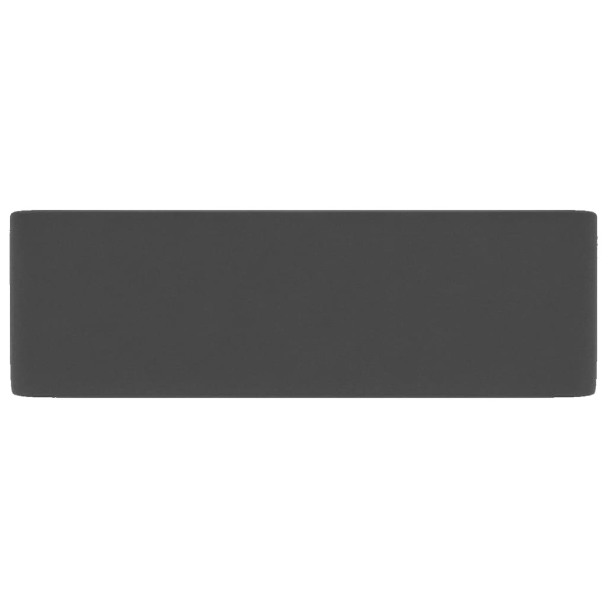 vidaXL Νιπτήρας Πολυτελής Σκούρο Γκρι Ματ 41 x 30 x 12 εκ. Κεραμικός