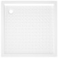 vidaXL Βάση Ντουζιέρας με Σχέδιο Τάπας Λευκή 80 x 80 x 4  εκ. από ABS