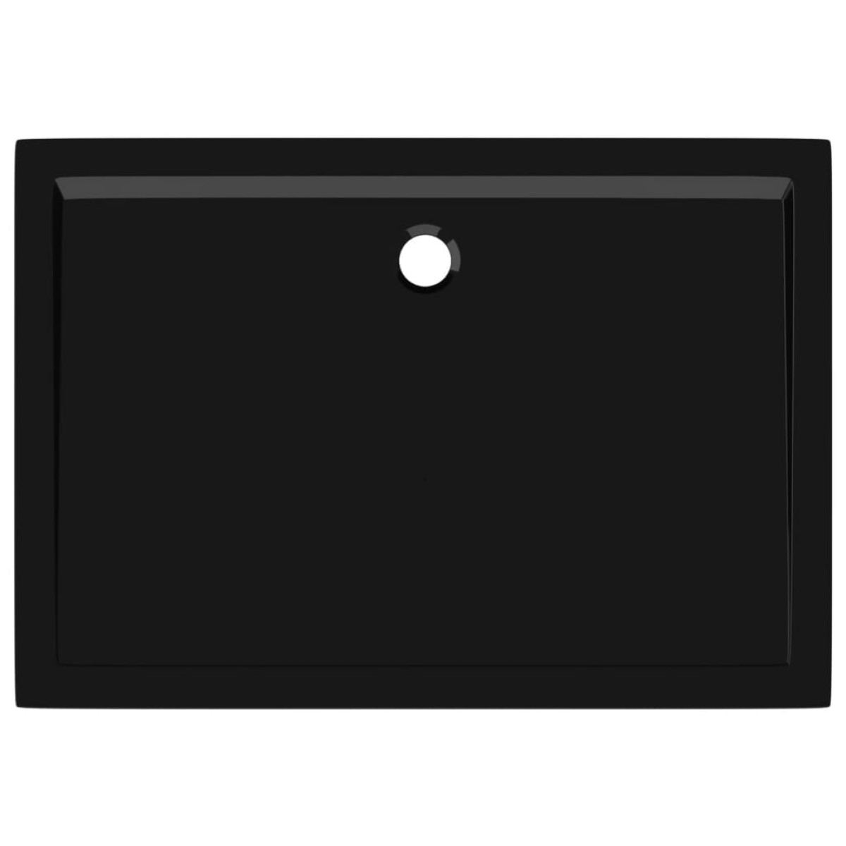 vidaXL Βάση Ντουζιέρας Ορθογώνια Μαύρη 80 x 110 εκ. από ABS