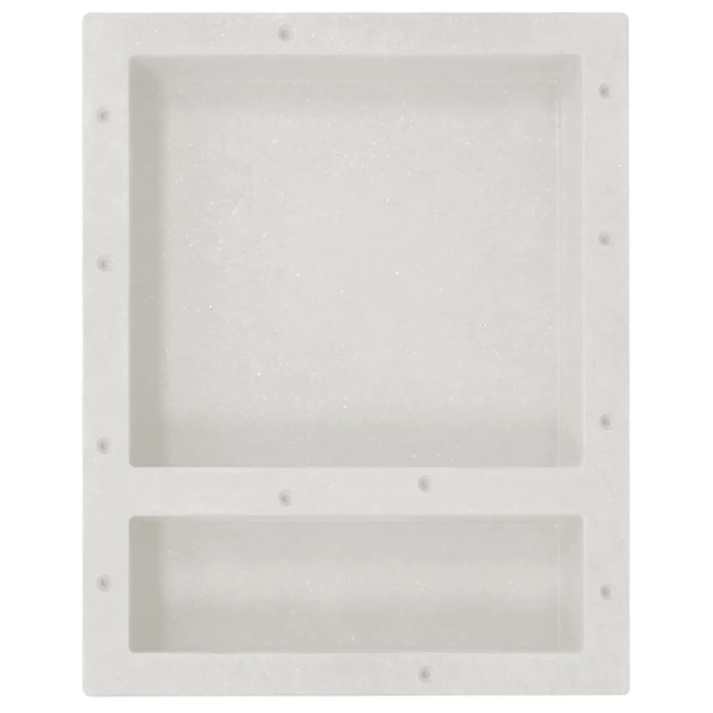 vidaXL Ράφι Ντουζιέρας με 2 Τμήματα Λευκό Ματ 41 x 51 x 10 εκ.
