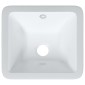 vidaXL Νιπτήρας Μπάνιου Ορθογώνιος Λευκός 30,5x27x14 εκ. Κεραμικός