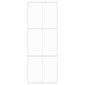 vidaXL Συρόμενη Πόρτα Λευκή 76 x 205 εκ. από Ψημένο Γυαλί / Αλουμίνιο