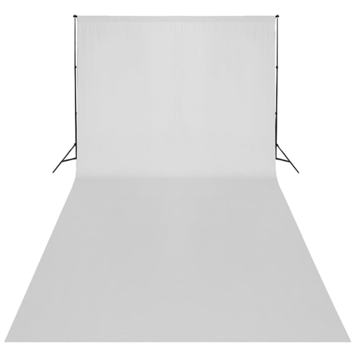 vidaXL Σετ Studio: Σύστημα Φόντου Λευκό 600 x 300 εκ. & Φωτισμός