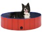 vidaXL Πισίνα για Σκύλους Πτυσσόμενη Κόκκινη 120 x 30 εκ. από PVC