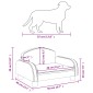 vidaXL Κρεβάτι Σκύλου Καφέ 50 x 40 x 30 εκ. Υφασμάτινο