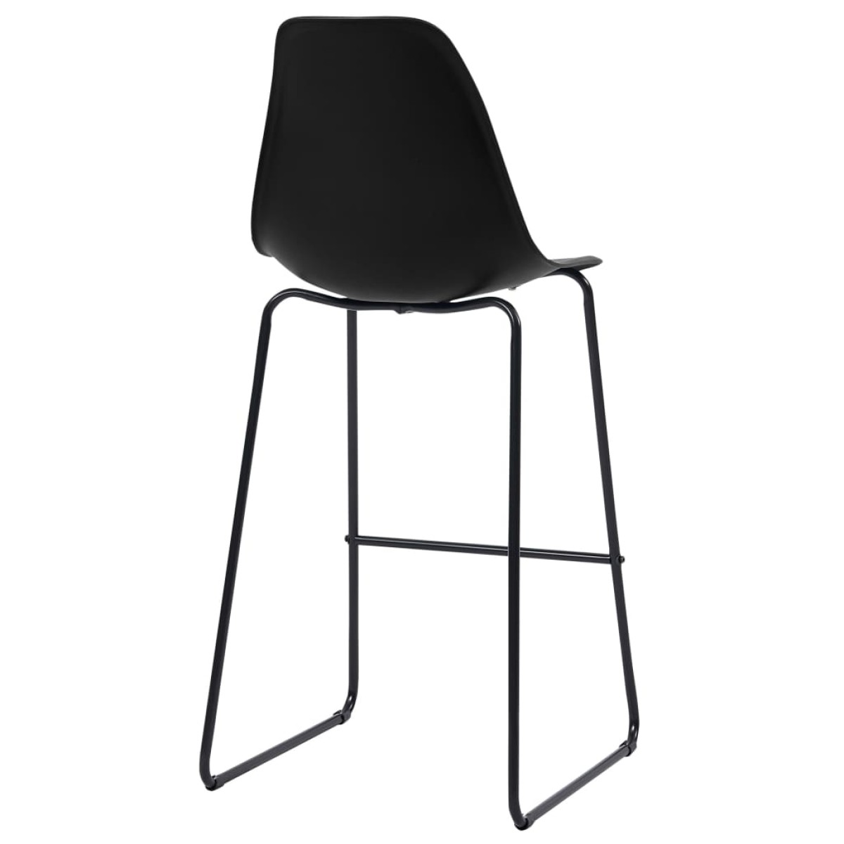 vidaXL Καρέκλες Μπαρ 6 τεμ. Μαύρες Πλαστικές