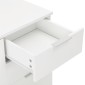 vidaXL Μπουφές Ψηλός Γυαλιστερός Λευκός 71 x 35 x 80 εκ. Μοριοσανίδα