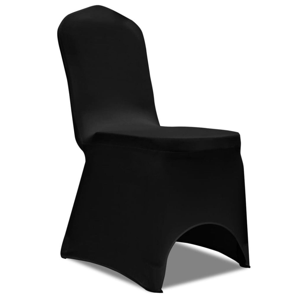 vidaXL Καλύμματα Καρέκλας Ελαστικά Μαύρα 18 τεμ.