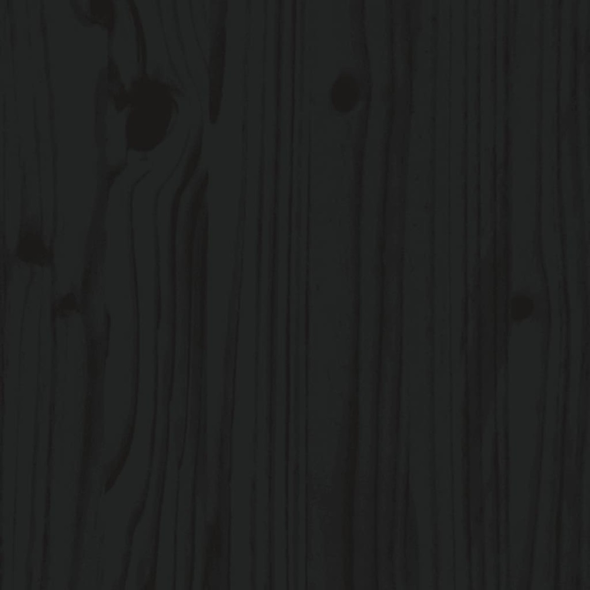 vidaXL Πλαίσιο Κρεβατιού Μαύρο 150 x 200εκ Μασίφ Ξύλο Πεύκου King Size