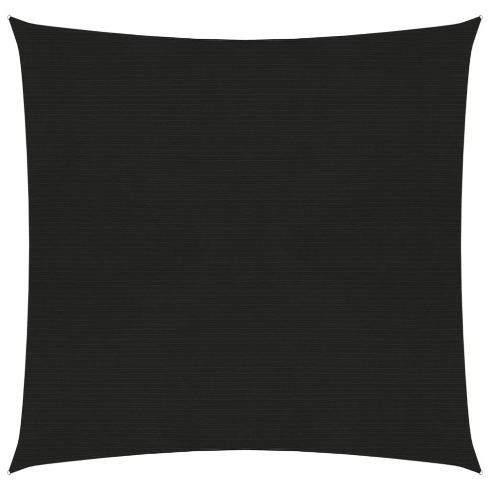 vidaXL Πανί Σκίασης Μαύρο 3,6 x 3,6 μ. από HDPE 160 γρ./μ²