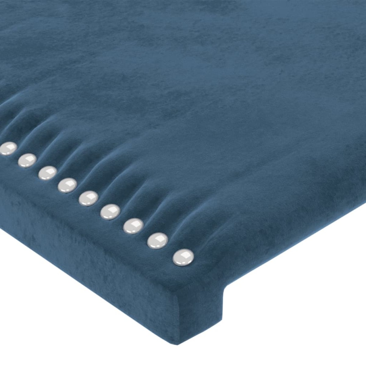 vidaXL Κεφαλάρι με Πτερύγια Σκούρο Μπλε 83x23x118/128 εκ. Βελούδινο