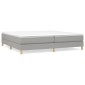 vidaXL Πλαίσιο Κρεβατιού Boxspring Ανοιχτό Γκρι 200x200 εκ. Υφασμάτινο