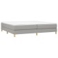 vidaXL Πλαίσιο Κρεβατιού Boxspring Ανοιχτό Γκρι 200x200 εκ. Υφασμάτινο