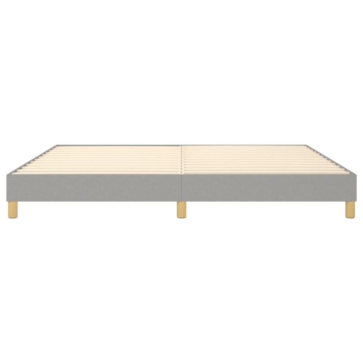 vidaXL Πλαίσιο Κρεβατιού Boxspring Ανοιχτό Γκρι 200x200 εκ. Υφασμάτινο