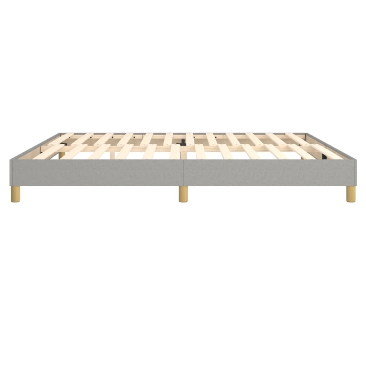 vidaXL Πλαίσιο Κρεβατιού Boxspring Ανοιχτό Γκρι 200x200 εκ. Υφασμάτινο