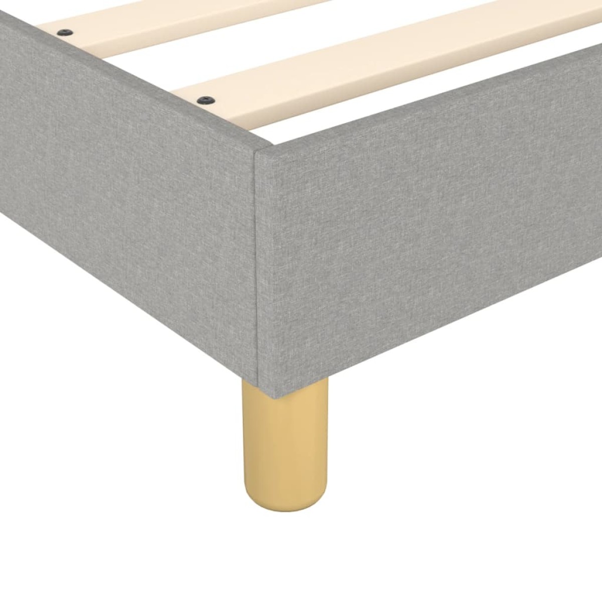 vidaXL Πλαίσιο Κρεβατιού Boxspring Ανοιχτό Γκρι 200x200 εκ. Υφασμάτινο