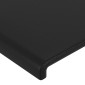 vidaXL Κεφαλάρι Κρεβατιού LED Μαύρο 200x5x118/128 εκ