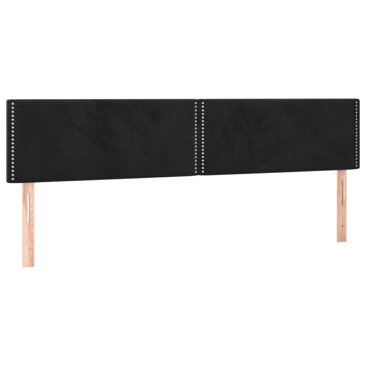vidaXL Κρεβάτι Boxspring με Στρώμα & LED Μαύρο 180x200 εκ. Βελούδινο