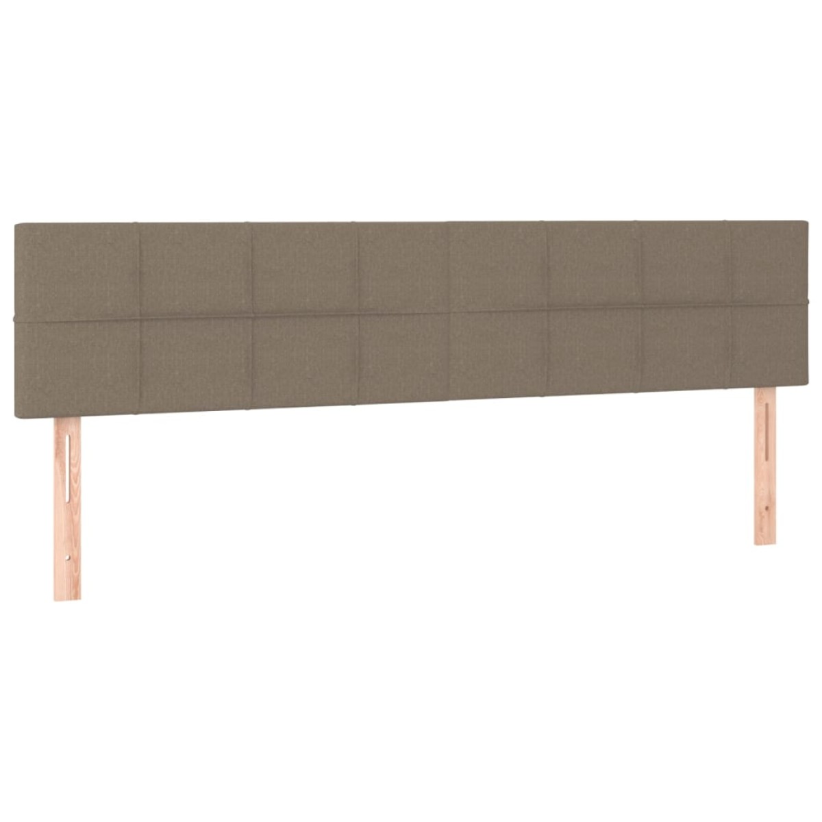 vidaXL Κρεβάτι Boxspring με Στρώμα Taupe 200x200 εκ. Υφασμάτινο