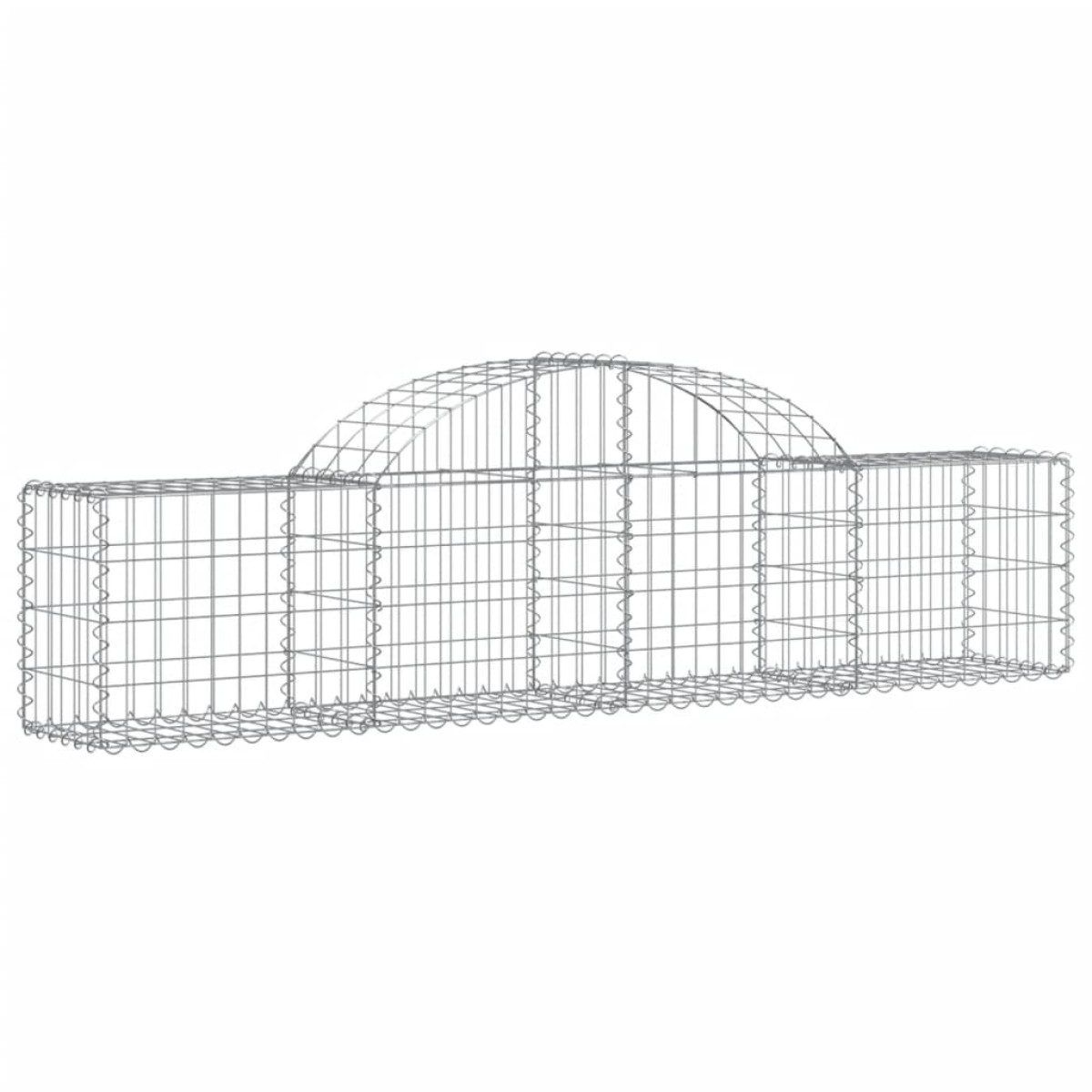 vidaXL Συρματοκιβώτια Τοξωτά 13 τεμ. 200x30x40/60 εκ. Γαλβαν. Ατσάλι