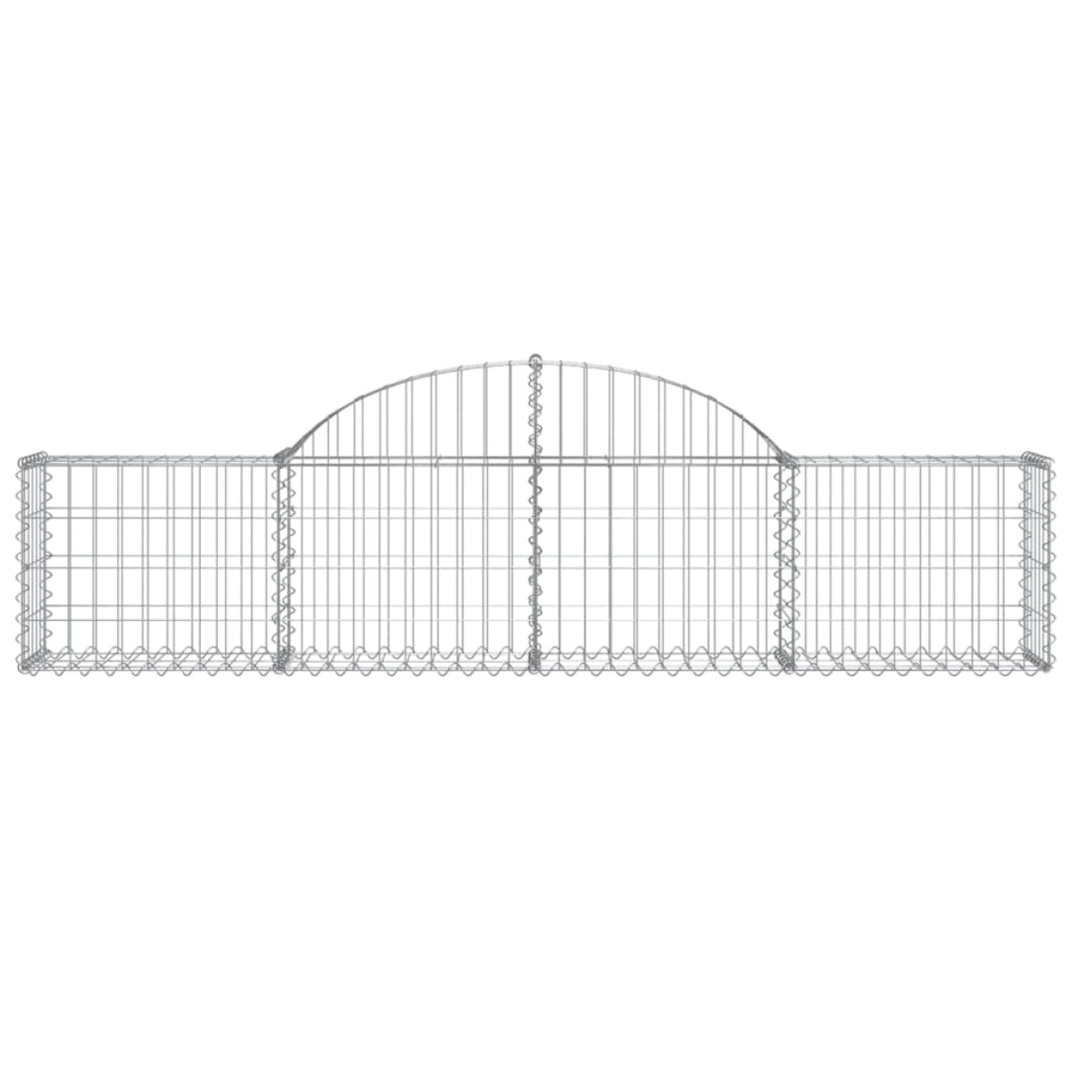 vidaXL Συρματοκιβώτια Τοξωτά 13 τεμ. 200x30x40/60 εκ. Γαλβαν. Ατσάλι