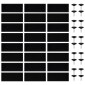 vidaXL Σίτα Πόρτας 2 Τεμαχίων Μαύρη 220 x 130 εκ. με Μαγνήτες