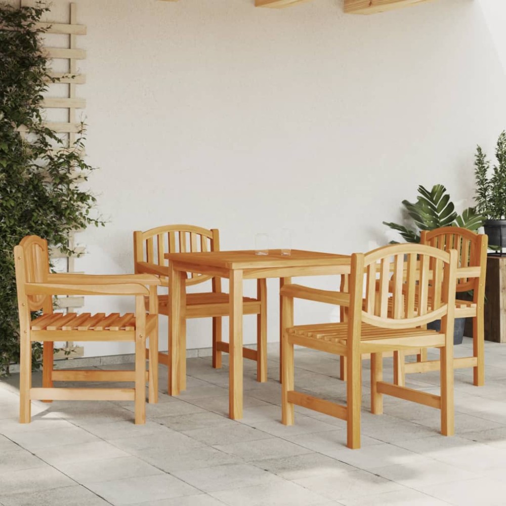 vidaXL Καρέκλες Κήπου 4 τεμ. 58 x 59 x 88 εκ. από Μασίφ Ξύλο Teak
