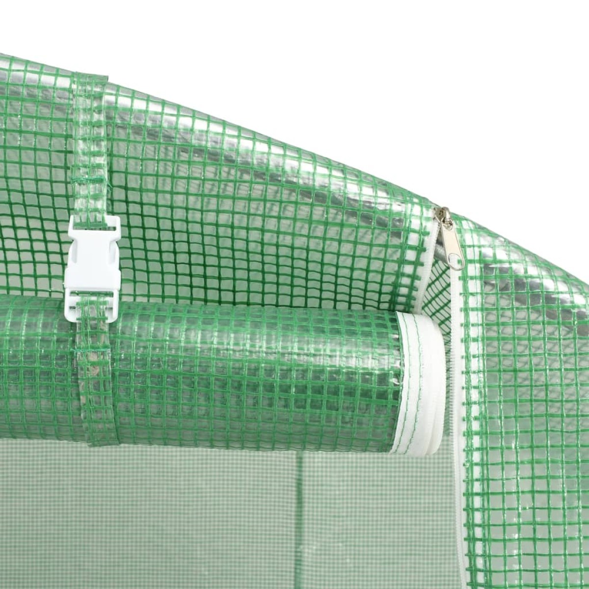 vidaXL Θερμοκήπιο με Ατσάλινο Πλαίσιο Πράσινο 44 μ² 22 x 2 x 2 μ.