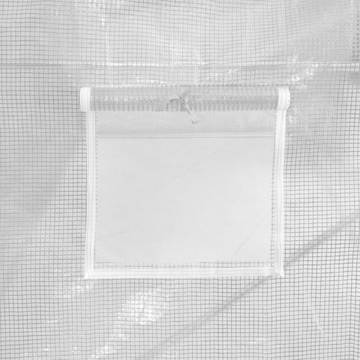 vidaXL Θερμοκήπιο Λευκό 42 μ² 14 x 3 x 2 μ. με Ατσάλινο Πλαίσιο